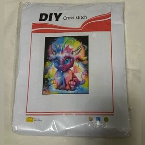 Colourful Dragon- 11CT Stamped: DIY Cross Stitch Kit
